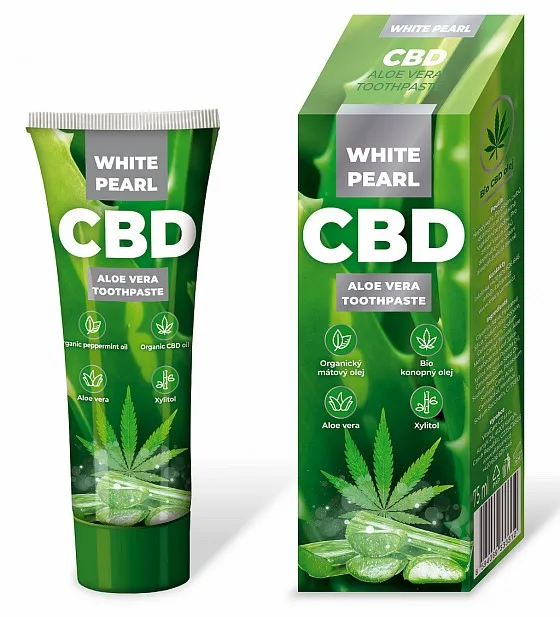 VitalCare Bělicí zubní pasta CBD Aloe Vera (Whitening Toothpaste) 75 ml