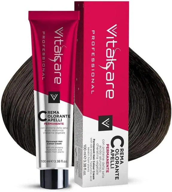 Vitalcare Professional - 4/00, hnedá Profesionálny krém na permanentné farbenie vlasov 100ml