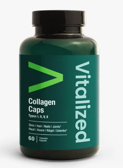 Vitalized Collagen Caps, rybí kolagen, 60 kapslí