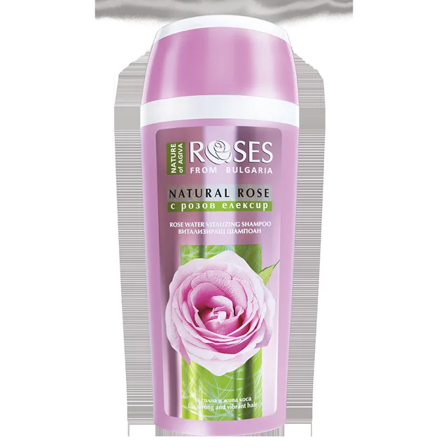 Vitalizující šampon pro silné vlasy s růžovým elixírem 250 ml - NATURE OF AGIVA