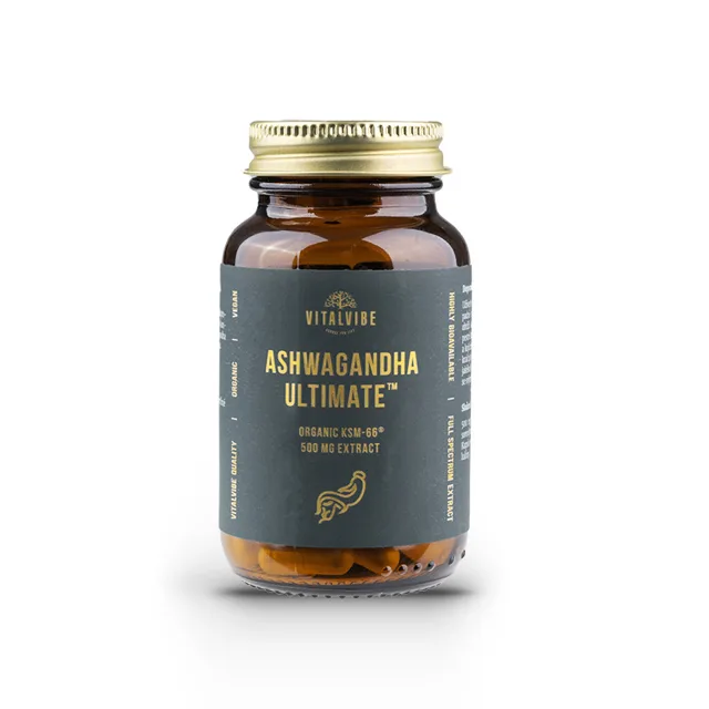 Vitalvibe ASHWAGANDHA Ultimate BIO 500 MG EXTRAKT (60 kapslí)