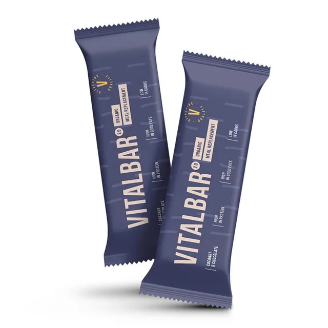 Vitalvibe Vegan PROTEINOVÁ tyčinka VITALBAR (BIO Kokos & Čokoláda)