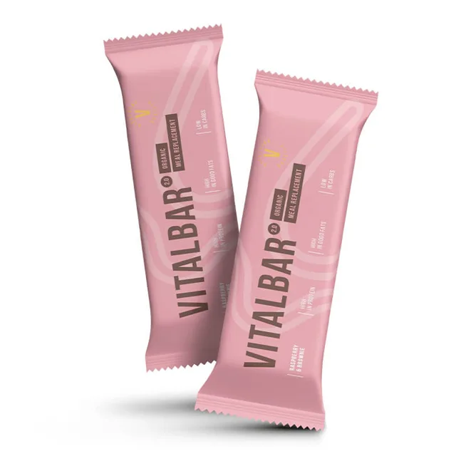 Vitalvibe Vegan PROTEINOVÁ tyčinka VITALBAR (BIO Malina & Brownie)
