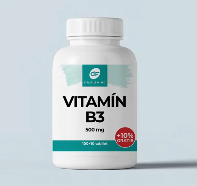 Vitamín B3 500 mg - 110 tablet - Dr. Fleming