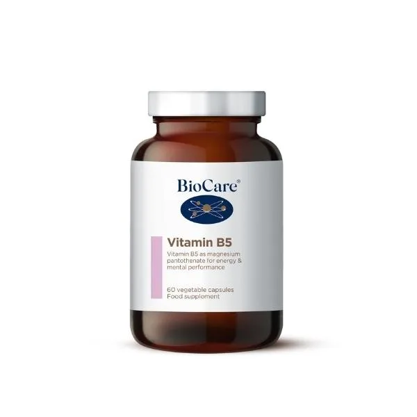 Vitamin B5 (kyselina pantotenová) + magnesium (hořčík), 60 kapslí