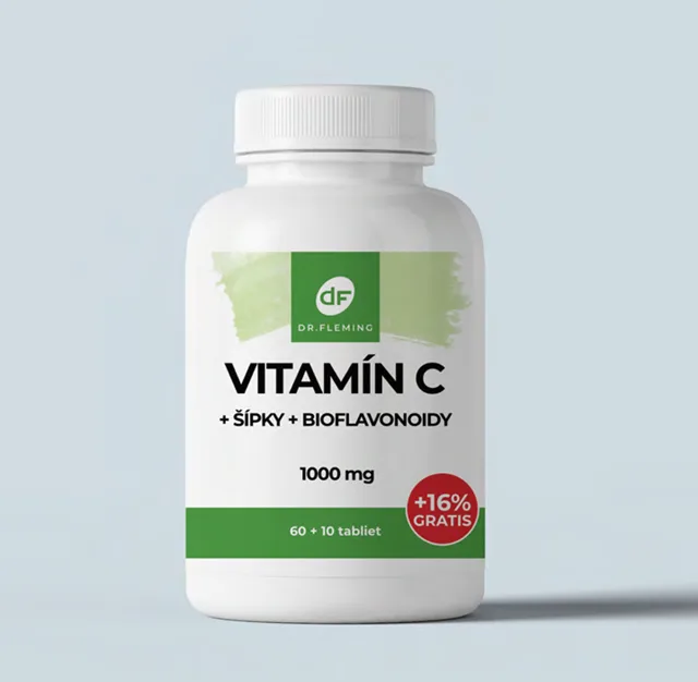 Vitamín C 1000 mg + šípky + bioflavonoidy - 70 tablet - Dr. Fleming