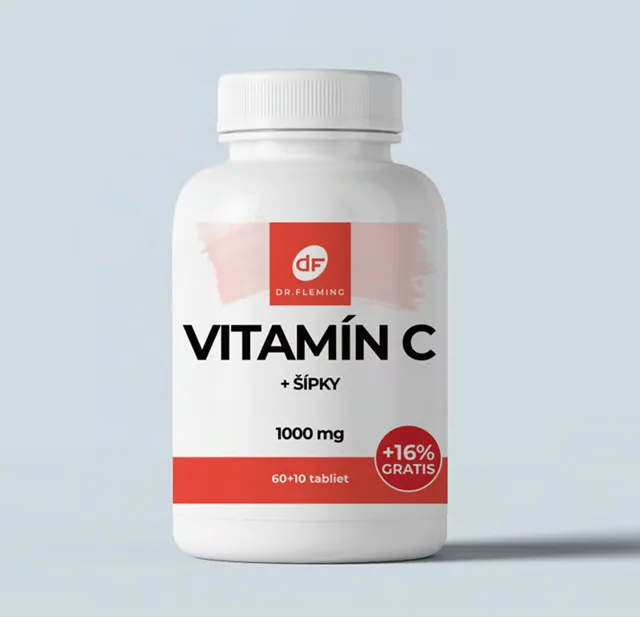 Vitamín C 1000 + šípky - 70 tablet - Dr. Fleming