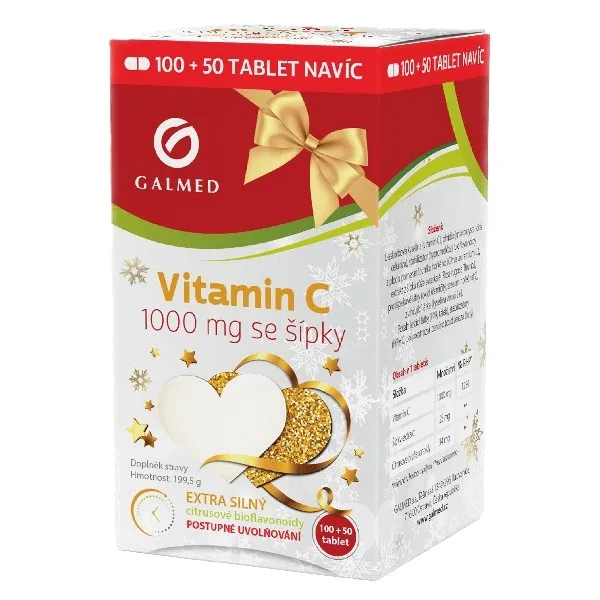 Vitamin C 1000mg se šípky 100+50 tablet Galmed