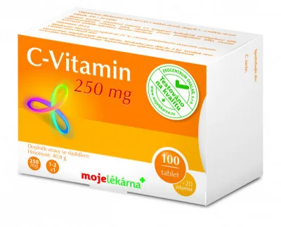 Vitamin C 250mg tbl.100+20 Moje lékárna