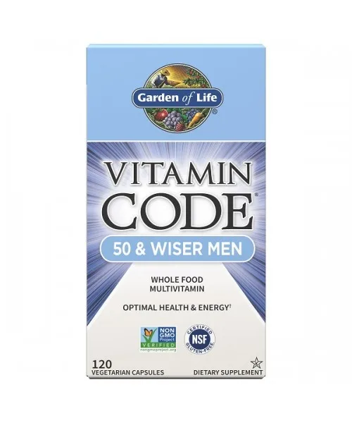 Vitamin Code Men 50, multivitamín pro muže po padesátce, 120 kapslí