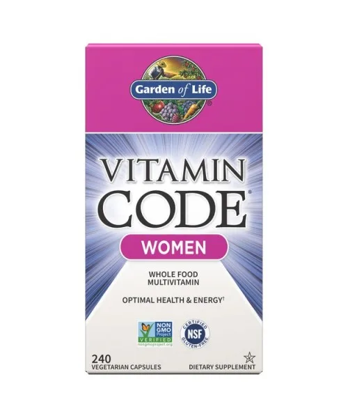 Vitamin Code Women (multivitamín pro ženy), 240 rostlinných kapslí