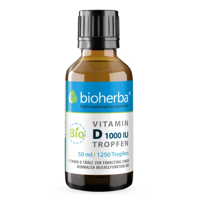 Vitamin D kapky 1000 IU (25 mcg) - Bioherba