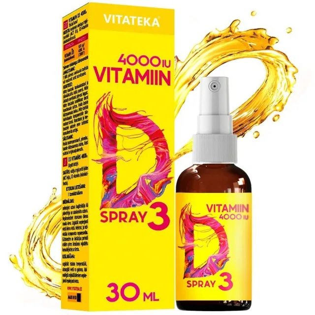 Vitamín D3 ve spreji 4000 IU – 30 ml – Vitateka