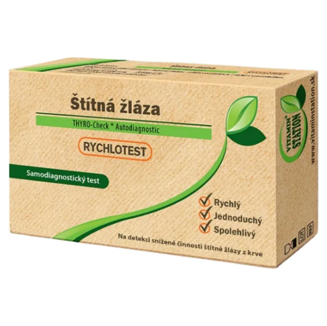 VITAMIN STATION Rychlotest štítná žláza samodiagnostický test 1 kus