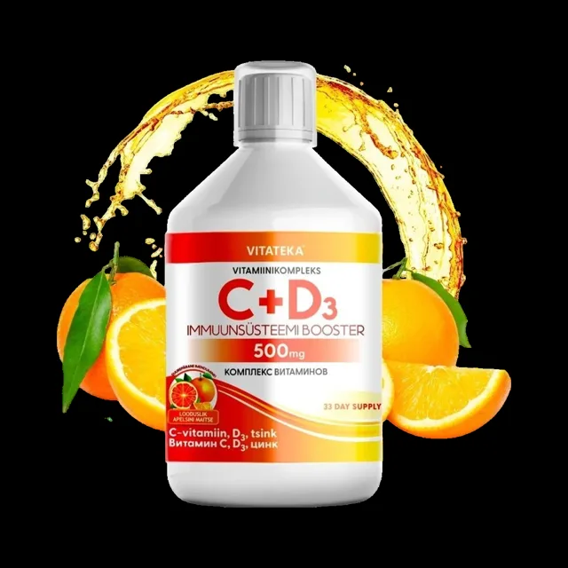 Vitamínový komplex C + D3 + Zn – 500 ml – Vitateka