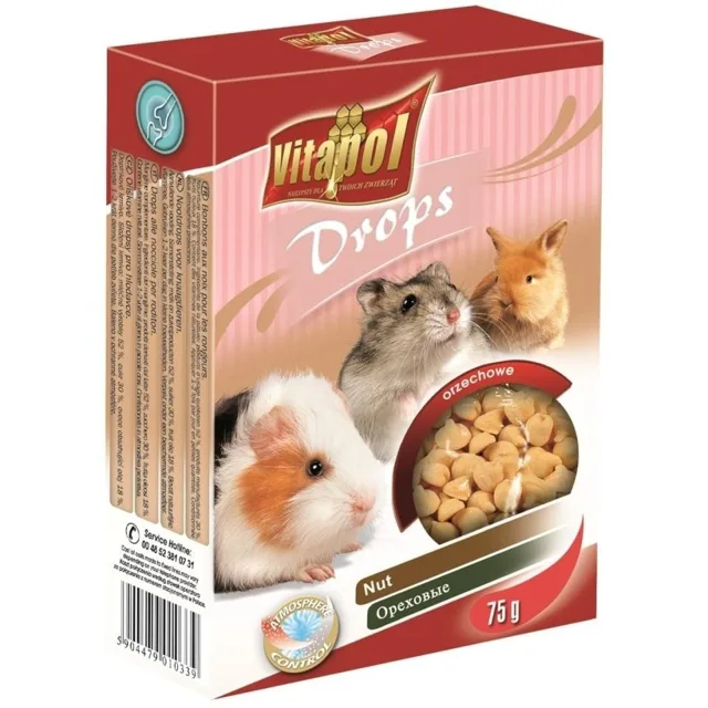 VITAPOL Kapky pro hlodavce ořechové 75 g