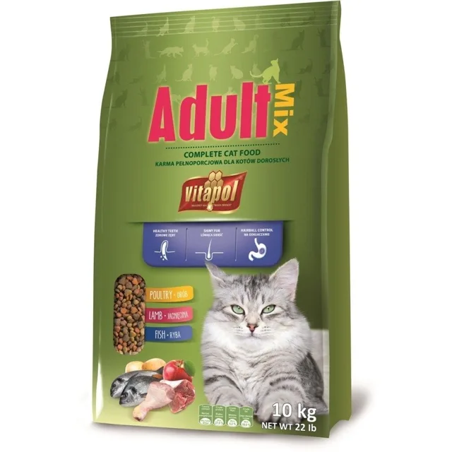 VITAPOL Krmivo pro kočky Adult 10kg