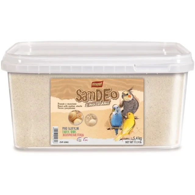 VITAPOL Písek pro ptáky s mušlemi - vědro 5,4kg