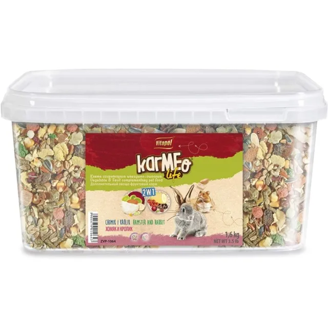 VITAPOL pokrm 2v1 pro křečka a králíka 1.6 kg