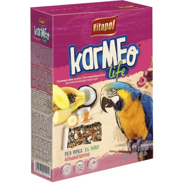 VITAPOL pokrm pro papoušky ovocné 900g