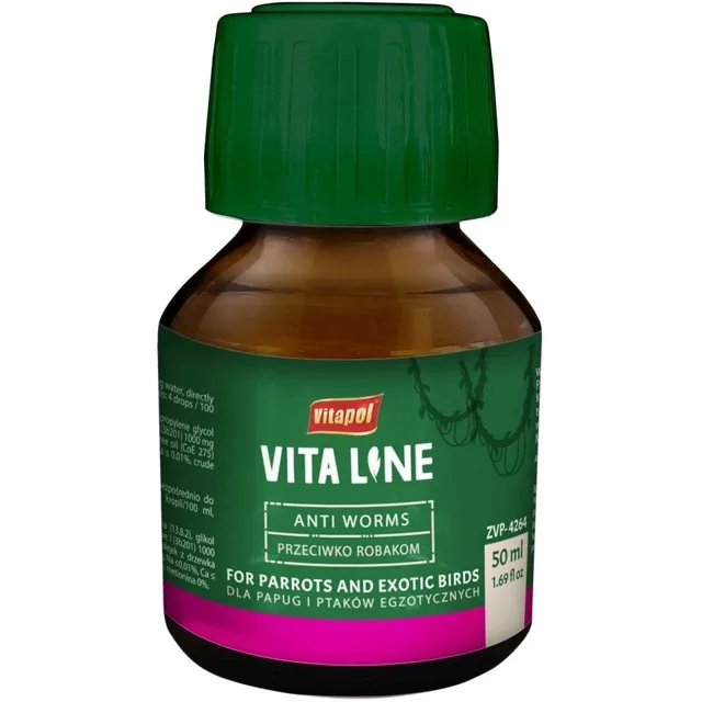 VITAPOL Proti červům pro exotické ptáky 50ml