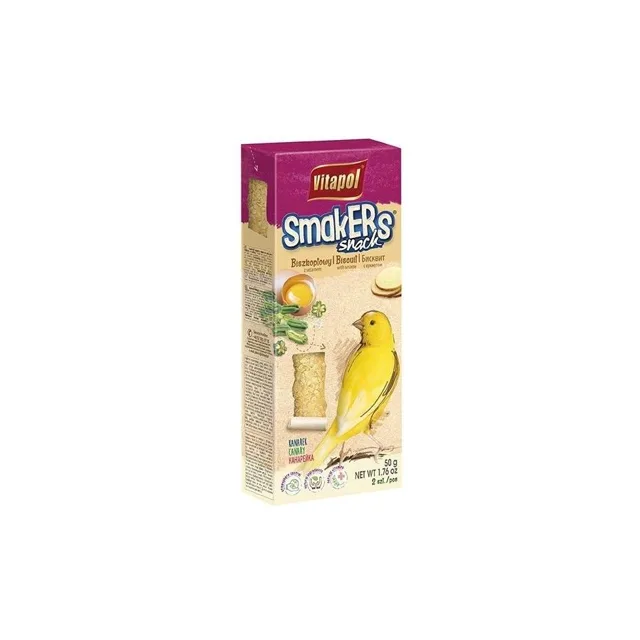 VITAPOL Smakers biszkoptový se sezamem pro kanárky 50 g
