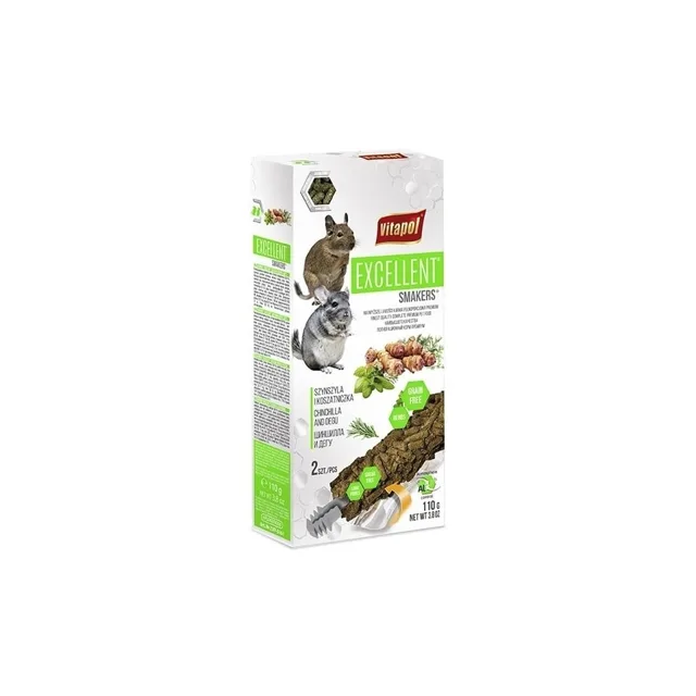 VITAPOL Smakers Excellent pro činčily a noční prasátka 2 ks 110 g
