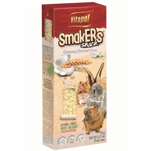 VITAPOL Smakers pro hlodavce - kokos 2 ks.