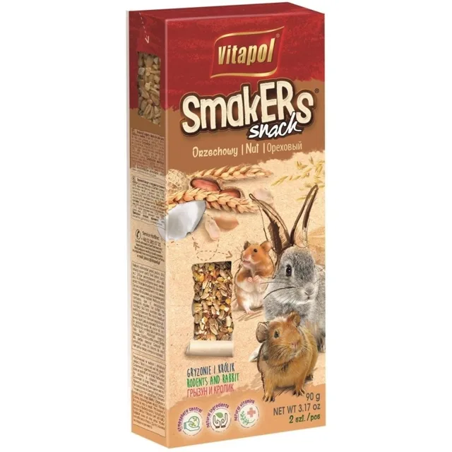 VITAPOL Smakers pro hlodavce-ořechové