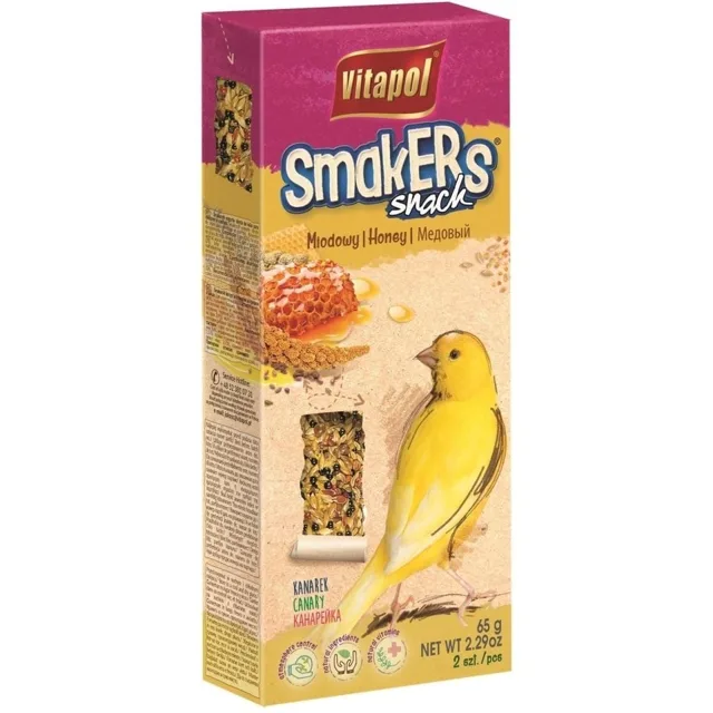 VITAPOL Smakers pro kanárka - medové 2 ks bal.
