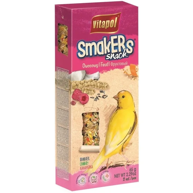 VITAPOL Smakers pro kanárka ovocné 2 ks bal.