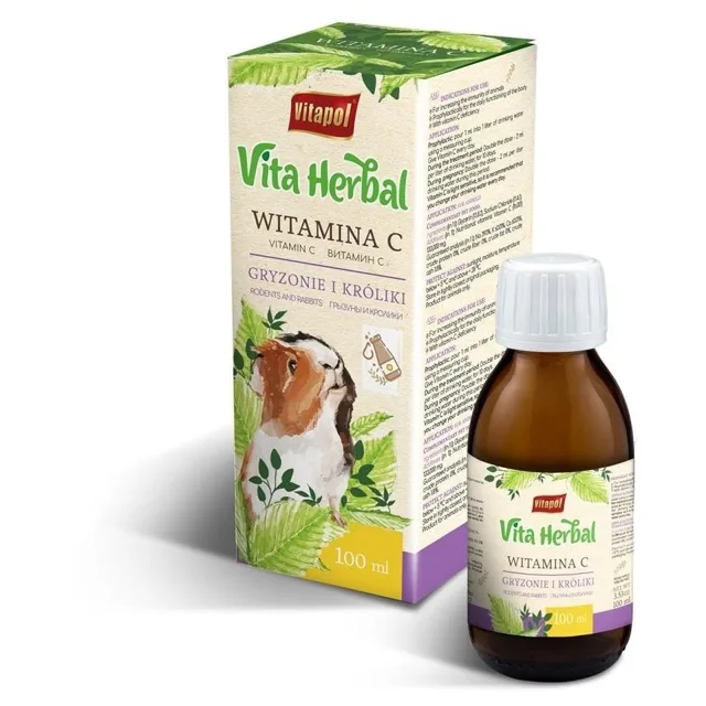 VITAPOL Vita Bylinný vitamin C pro hlodavce a králíky 100 ml
