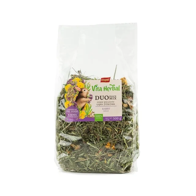 VITAPOL Vita Herbal Duo Snack bylinná louka pro králíka 500 g