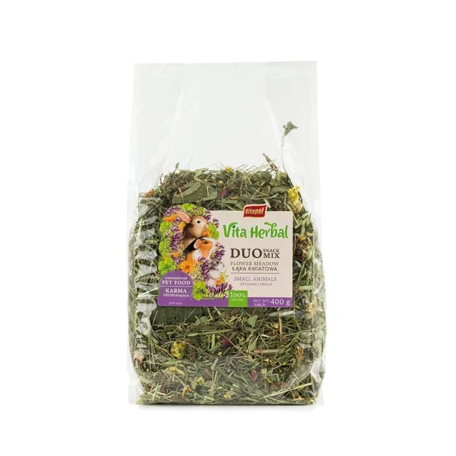 VITAPOL Vita Herbal Duo Snack květinová louka pro hlodavce a králíky 400 g