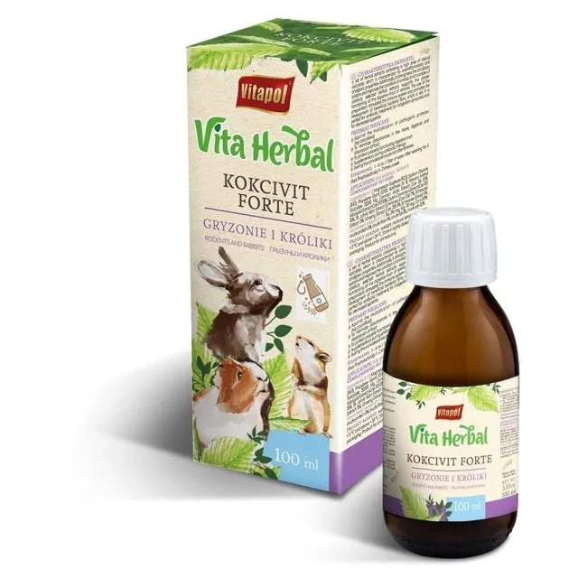 VITAPOL Vita Herbal Kokcivit Forte Přípravek proti kokcidióze pro hlodavce a králíky 100 ml