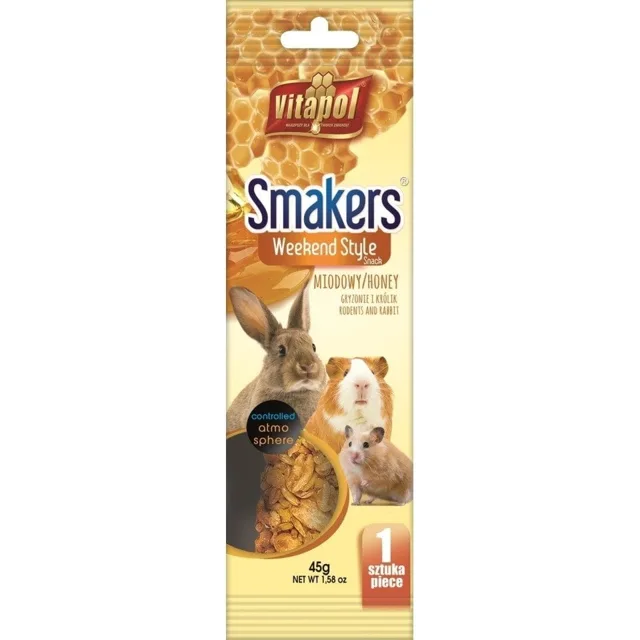 VITAPOL Weekend Style Smakers pro hlodavce medové 1 ks