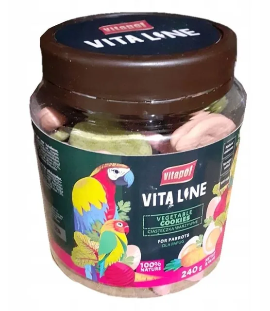 VITAPOL zeleninové sušenky pro papoušky 240g