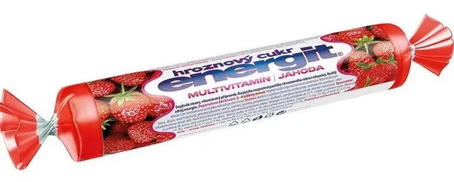 Vitar Energit multivitamín hroznový cukr jahoda 17 tablet