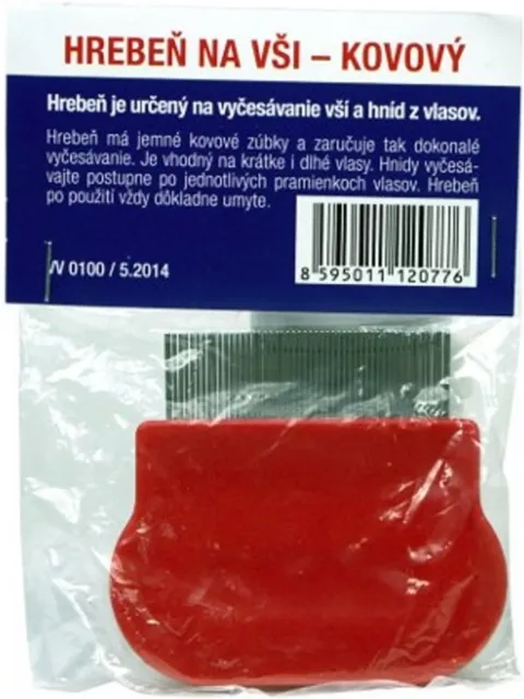 Vitar Hřeben na vši kovový