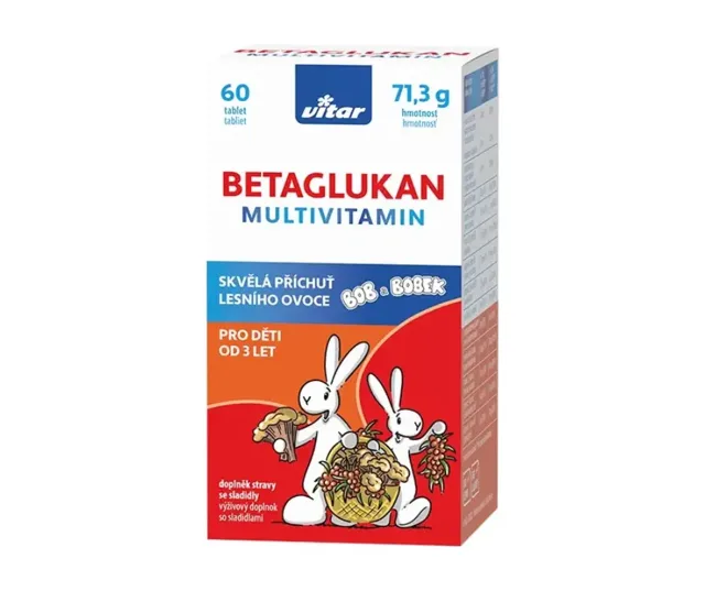 Vitar Kids Betaglukan Multivitamin 60 tablet