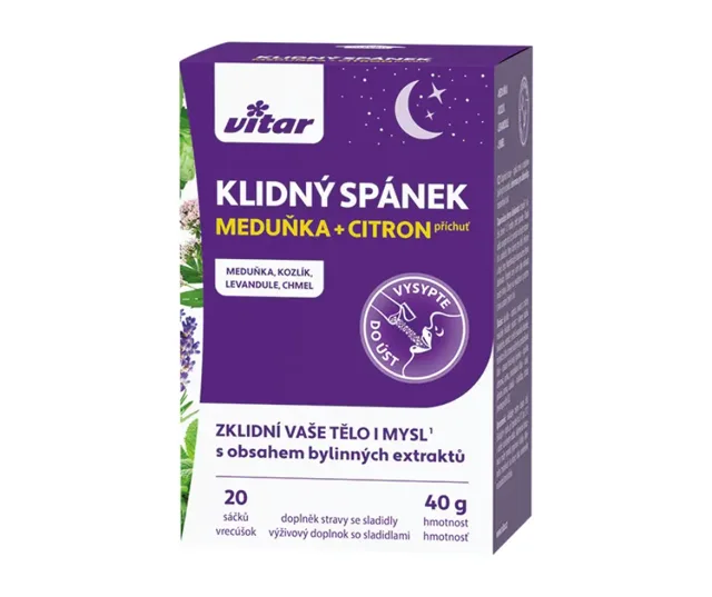Vitar Klidný spánek meduňka+citron 20x2 g