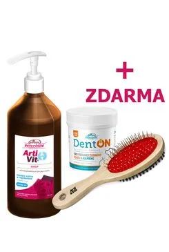 Vitar Veterinae Artivit Sirup 1000ml Denton100g Kartáč