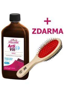 Vitar Veterinae Artivit Sirup 500ml Kartáč Pro Psy