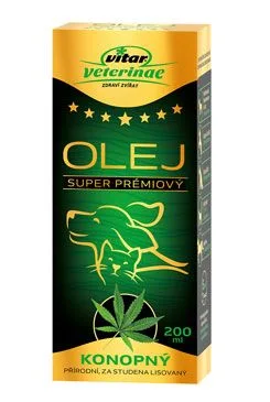 Vitar Veterinae konopný olej 200ml