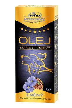 Vitar Veterinae lněný olej 500ml