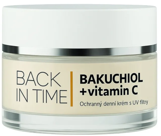 Vivaco Denní pleťový krém s bakuchiolem vitamínem C a SPF filtrem 50 ml