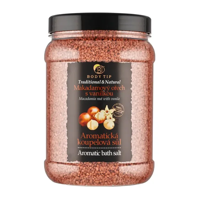Vivaco Sůl do koupele Makadamový ořech s vanilkou 1,5 kg