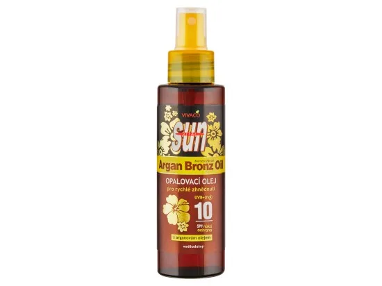 VIVACO Sun Vital Opalovací olej s arganovým olejem SPF 10 100 ml