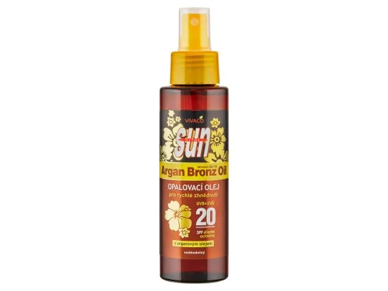 VIVACO Sun Vital Opalovací olej s arganovým olejem SPF 20 100 ml