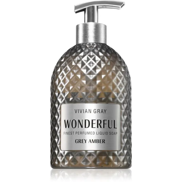 Vivian Gray Wonderful Grey Amber luxusní tekuté mýdlo na ruce s parfemací 500 ml